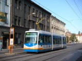 Inekon Tram on the Street in Ostrava