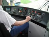 Driver's Cab in Inekon Trio Tram