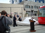 Seattle streetcar unveling ceremony.