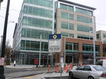 Seattle streetcar - new building at Westlake and Thomas