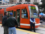 Seattle Streetcard Grand Opening - Driver getting ready.