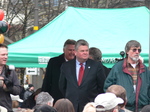 Seattle Mayor Greg Nickels just before his speech.