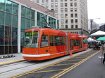 Seattle Streetcar ready to leave Westlake Hub!