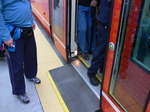 Seattle streetcar - wheelchair ramp.